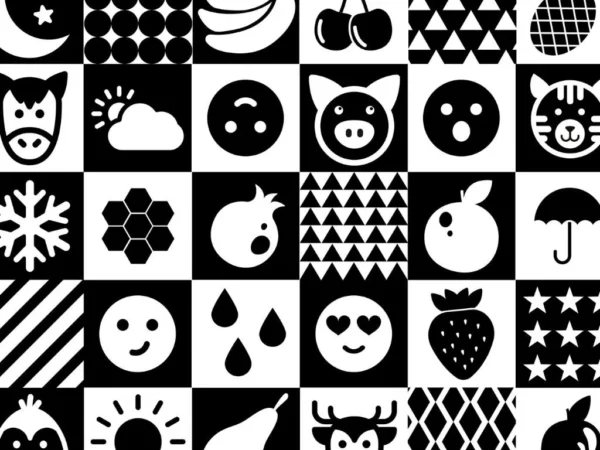 150 High Contrast Sensory Flash Cards | Baby Visual Stimulation | Black & White Printable | Montessori Newborn Cards | PDF Download