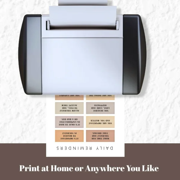 Reminders For Hard Days, Therapy Office Decor, Positive Affirmations, Anxiety Relief, Calming Corner, Growth Mindset, CBT, Digital Download